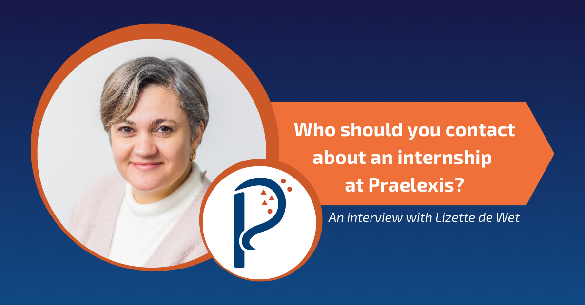 Who should you cantact about an internship at Praelexis?